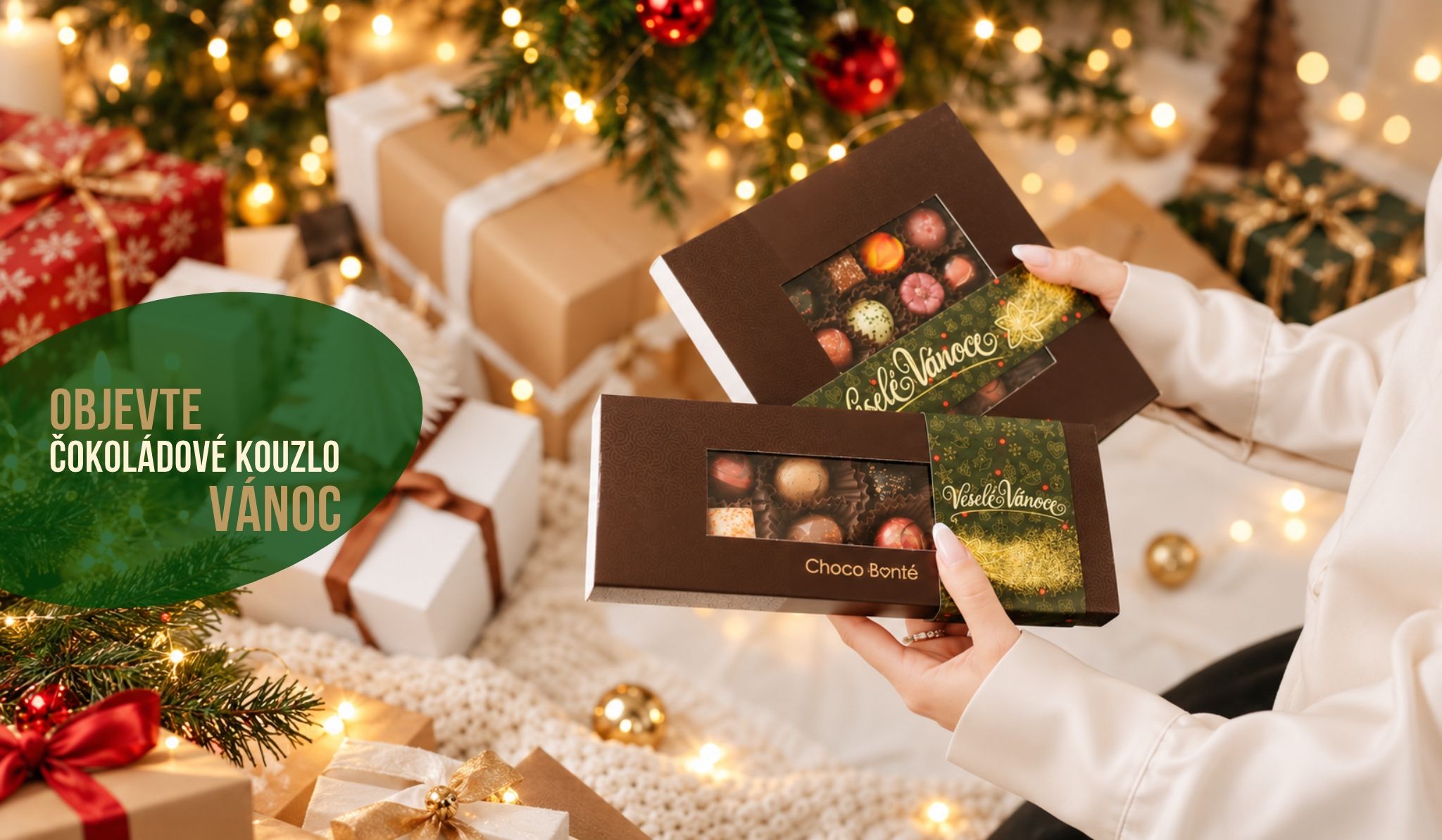 Vánoční bonboniéry s ručně vyráběnými pralinkami | Choco Bonté